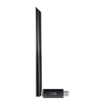 I&scaron;orinė USB WiFi tinklo plok&scaron;tė 2.4GHz 150Mb/s su 6dBi antena, juoda