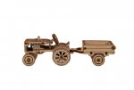 Medinis konstruktorius Wooden City Traktorius su priekaba, 73d.
