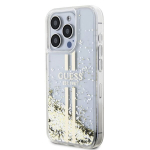Guess TPU Liquid Glitter Gold Stripe Case