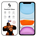 Apple iPhone XR / 11 3D Corning Gorilla Glass 5X juodas dėklas