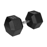 Gumuotas ketaus hantelis Rebel Active Hex, 37,5 kg