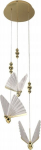 Light Prestige Mariposa pakabinamas &scaron;viestuvas 3x24w permatomas-auksinis