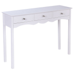 Konsolinis stalas Costway, 100x32x75 cm, baltas