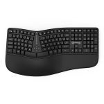 Ergonomi&scaron;ka klaviatūra Powerton LANA, juodos spalvos