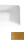 Vonia Besco Evita Glam Gold, 160 x 80 cm, su chrome sifonu