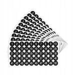 Lipdukai 1-100 Digit Numbers Black Numbering 5 Lapai 500 Vnt.
