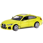 Elektrinis automobilis BMW i4 M50 Gran Coupe, metalinis, geltonas