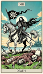 Dėlionė I&scaron; Medžio Tarot: The Death (250 detalių) Fantasy Puzzles