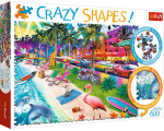 Dėlionė Trefl Crazy Shapes Paplūdimys Majamyje, 600 detalių