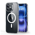 dėklas + grūdintas stiklas iPhone 16&ldquo; - skaidrus