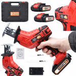 Pjūklas Rosfix Red Woodpecker RW21V &ndash; Belaidis, Ros Shock korpusas, 21V, 2x akumuliatorius Komplektas