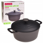 Puodas kamille juodas 4,5l