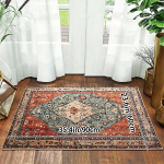 Pūkuotas Boho Tribal kilimas su neslystančiu pagrindu., 23,6 colio * 35,4 colio / 60 cm * 90 cm