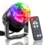 Balso valdomas RGB disko rutulys su pulteliu.