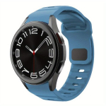 Dirželis Galaxy Watch 6 Classic 47mm 43mm 44mm 40mm silikoninis., Mėlyna