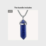 Gydymo Akmenų Pakabukas Vyrams, Sintetinis Lapis Lazuli*12