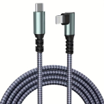 USB-C į Lightning įkrovimo kabelis, pilka