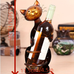 Katės formos vyno laikiklis