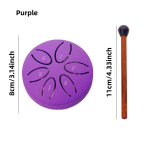 Mini ne&scaron;iojamas būgnas,  Violetinė
