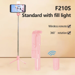Asmenukių lazda ("Selfie sticks") Kompakti&scaron;kas Trikojis Selfie Lazda su &Scaron;viesa, Rožinis