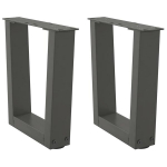 Valgomojo stalo kojos v formos 2 vnt antracitas 30x(30-31,3) cm