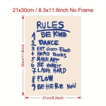 Sienų plakatas, 21,08*29,97cm be rėmelių