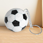 3D kamuolio raktų pakabukas, Ball Puzzle statybiniai blokai &ndash; futbolas