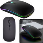 Juoda belaidė ergonominė pelė su reguliuojamu DPI