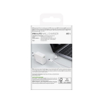Puro PROLITE 45W USB-C sieninis įkroviklis &ndash; baltas