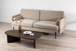 Sofa, Antibes 3-sėdimų vietų, 209,5x87 cm, Bežis