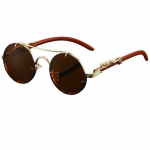 Retro Stiliaus Unisex Akiniai su Metaliniu-Acetato Rėmeliu