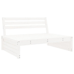 Vidurinė sodo sofos，Lauko sofa dalis, balta, 120x80cm, pu&scaron;ies masyvas CFE18190