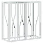 Konsolinis staliukas，konsolinis stalas, 70x30x70cm, nerūdijantis plienas/stiklas CFE46000