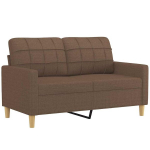 Dvivietė sofa，Poilsio sofa, rudos spalvos, 120cm, audinys CFE56174