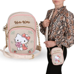 &bdquo;Hello Kitty&ldquo; lininis mai&scaron;elis, maža rankinė su reguliuojamu dirželiu, mini YOUNG rankinė 17x5x12 cm