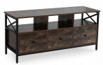 Rustic Industrial Loft TV spintelė su stalčiais ZONA