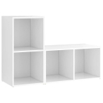 Televizoriaus spintelė，TV spintelė，TV staliukass, 2vnt., baltos, 72x35x36,5cm, mediena CFE676122