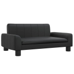 Vaiki&scaron;ka sofa，Vaikų sofa, juodos spalvos, 70x45x30cm, dirbtinė oda CFE25736