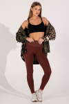 Tamprės su push‑up efektu FLEXING LEGGINGS GLAM Flexit Giulia, spalva hot chocolate/hot chocolate