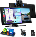 Universali Automobilio Multimedija "Android Auto "Apple CarPlay" su 2.5K Vaizdo registratoriumi + galinė vaizdo kamera