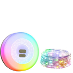 Mytrix lauko LED lempa, 2in1 RGB girlianda, 10 m