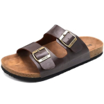 Sandalai vyrams Saitdress Cork Footbed Slippers, ruda