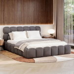 Lova TRIUMPH + Čiužinys SAPNAS 2 XL|180x200|&Scaron;viesiai pilka #53|Veliūras