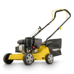 Powerplus POWEG60219 benzininė vejapjovė žolės pjovimui 132cc 390mm 3 auk&scaron;čio nustatymai iki 500m2 vejai