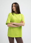 Oversize mar&scaron;kinėliai T‑SHIRT BASIC 4825/010 Giulia, spalva apple green