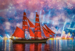 Dėlionė Puzzle Castorland Red Frigate, 1000 det.