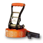 Balansavimo juostų rinkinys Slackline Gibbon Travel Line 15m/5cm