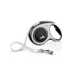 Flexi automatinis pavadėlis New Comfort L, juodas, 5 m