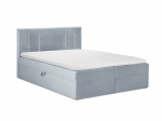 Lova Mazzini Beds Afra 200x200 cm, &scaron;viesiai mėlyna