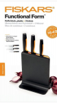 Fiskars peilių rinkinys su stovu, 4 dalių